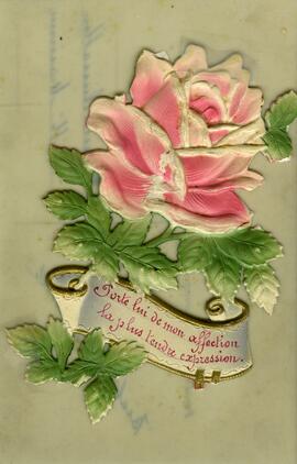Carte postale envoyée à Roger Dusablon, Saint-Casimir, de Béatrice Douville
