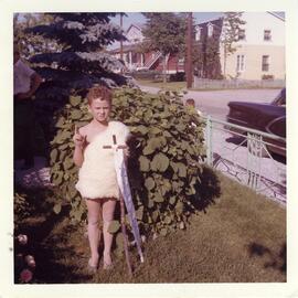 Jean-René Vohl déguisé pour la St-Jean-Baptiste