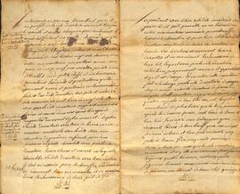 Contrat de mariage entre Étienne Darveau et Marie-Louise Chartré et donation par Sieur et Dame Pierre Chartré à la future épouse, signé le 8 février 1812, par le notaire de Lachevrotière. Partie 5.