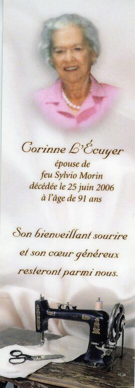 Signet commémoratif de Corinne L’Écuyer