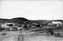 Vu d'ensemble du village de Rivière-à-Pierre