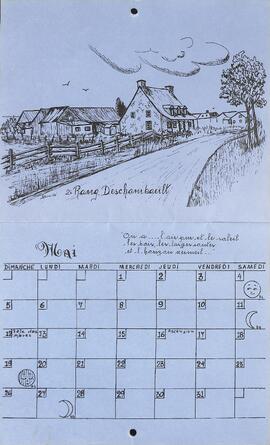 Calendrier de Deschambault avec quelques notes historiques.