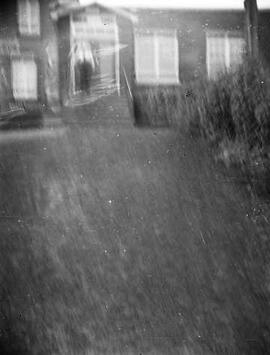 Image floue d'une maison