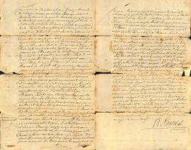 Contrat de concession d’une terre située dans la seigneurie de Lachevrotière, par Joseph Chavigny de Lachevrotière à Étienne Darveau, signé le 18 décembre 1815, par le notaire M. Larue. Partie 3.