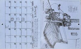 Calendrier de Deschambault avec quelques notes historiques.