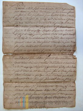 Original Document numérique not accessible