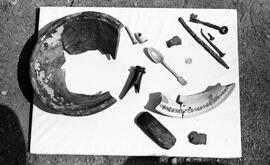 Site de fouille et objets trouvés