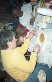 Fête au sucre au chalet de M mme Robert Paquin