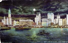 Carte postale de New York adressé à Paul-René de la part de sa mère, Blanche