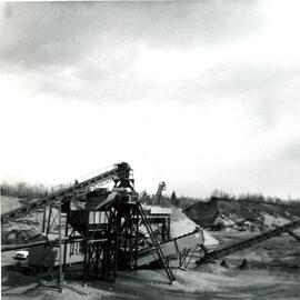 Chantier de sable – machinerie