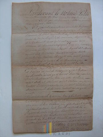 Original Document numérique not accessible