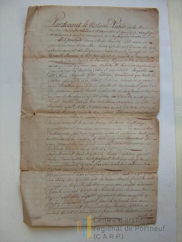 Original Document numérique not accessible
