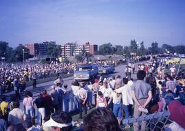 Visite du Pape Jean-Paul II à Québec devant l'université Laval lors de la Messe - 200 000 personnes