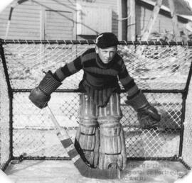 Photo d’un gardien de but au hockey
