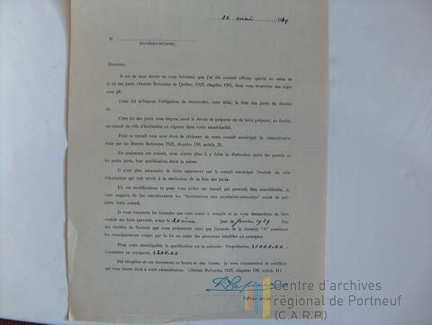 Original Document numérique not accessible
