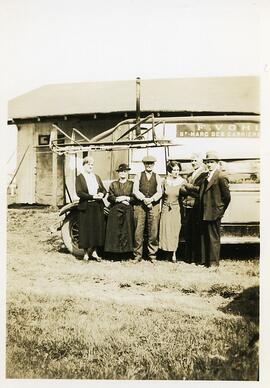 Régina et Clara Gauthier, Fortunat Vohl, Lucie et Anthyme Dussault et Adrien Vohl