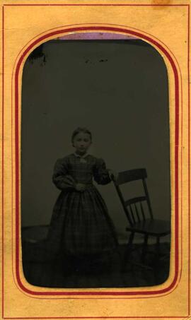 Jobin Marie-Vitaline âgée de 7 ans le 1er mars 1872 - Daguerréotype