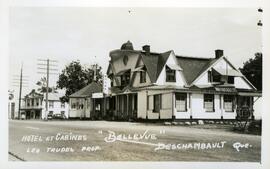 Carte postale – Hotel et cabines « Bellevue » - Leo Trudel prop.