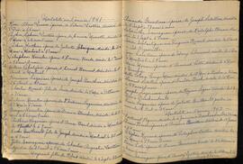 Registre manuscrit décès Grondines