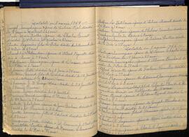 Registre manuscrit décès Grondines