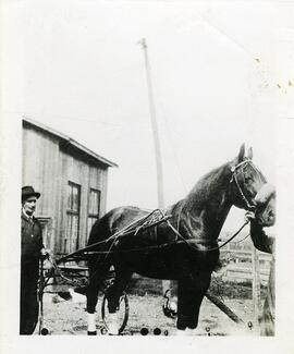 Fortunat Vohl et son cheval de course