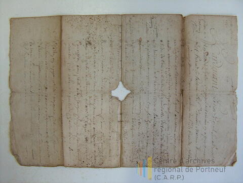 Original Document numérique not accessible