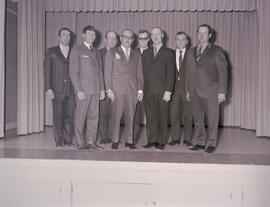 Conseil Municipal avec député Marcel Plamondon pour stationnement station de fer