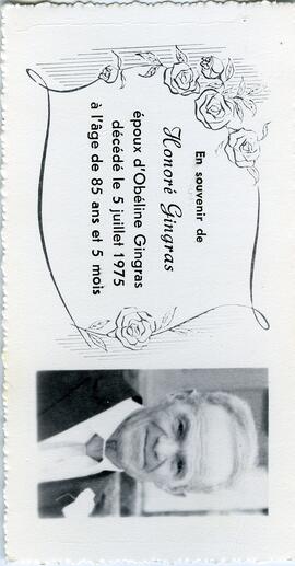 Gingras, Honoré