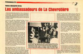 Roméo et Marguerite Perron. Les ambassadeurs de Lachevrotière.