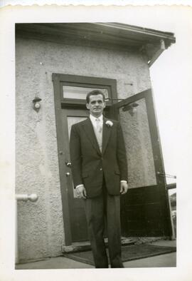 Ernest Lachance à son mariage