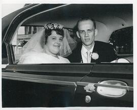 Mariage Robert Bussières et Jeannine Paquet-Auto