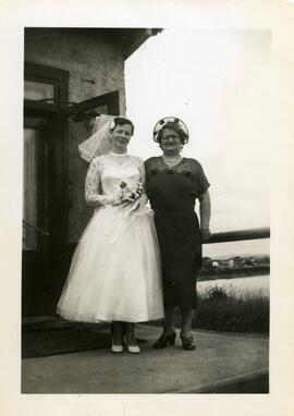 Vivian Delisle à son mariage avec Ethel Gilpin Kingsborough