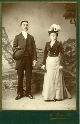 Photographie de Dorimène Dusablon et son mari Charles Tessier