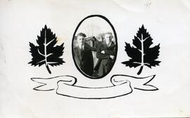 Portrait de Saskett Kingsborough et Edgar entre deux feuilles d’érable