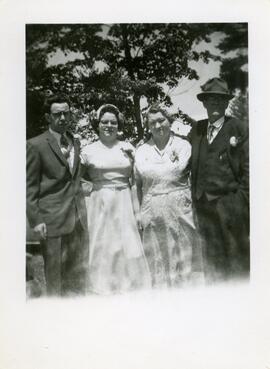 Membres de la famille Edgley au mariage d’Albert et Violet Edgley