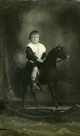 Photographie de Normand Rivard (enfant sur cheval)
